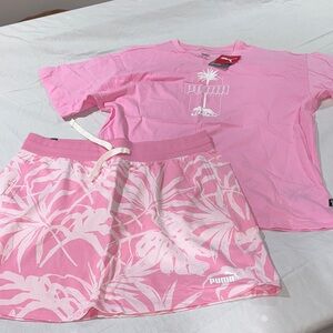 Puma Pink Short Sleeve Tee